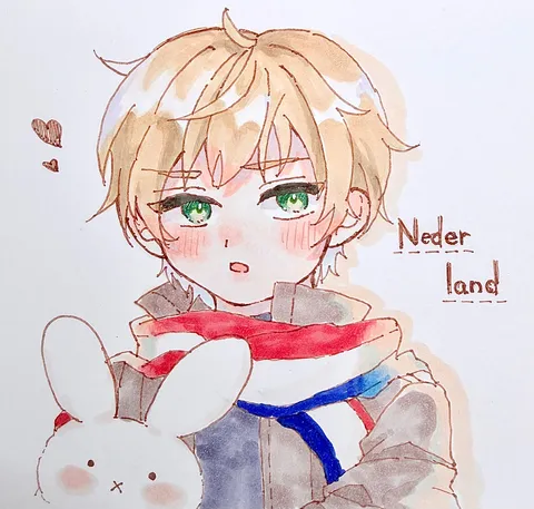 オランダの少年とウサギ