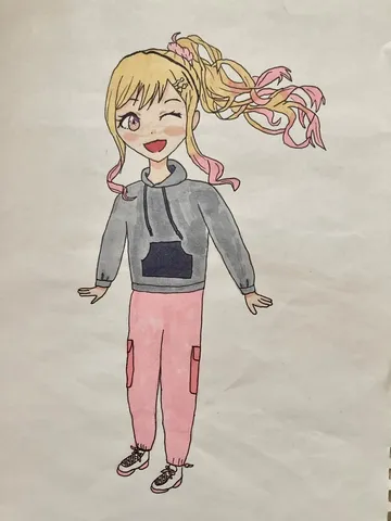 元気いっぱいのポーズ！