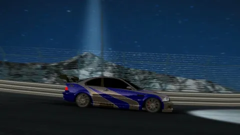 夜のサーキットを疾走する姿