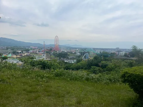 観覧車と遊園地の広がり