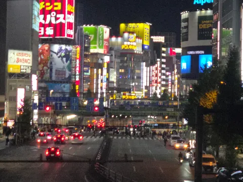 ネオンの海を駆ける夜のドライブ