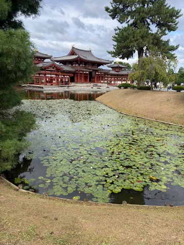 水鏡に映る紅の空間