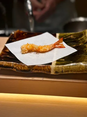 揚げたてエビ天、至福の一瞬