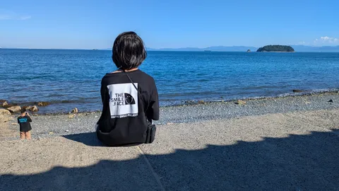 青い海と背中の物語