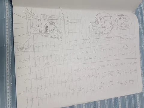 鉛筆で描いた日常の情景