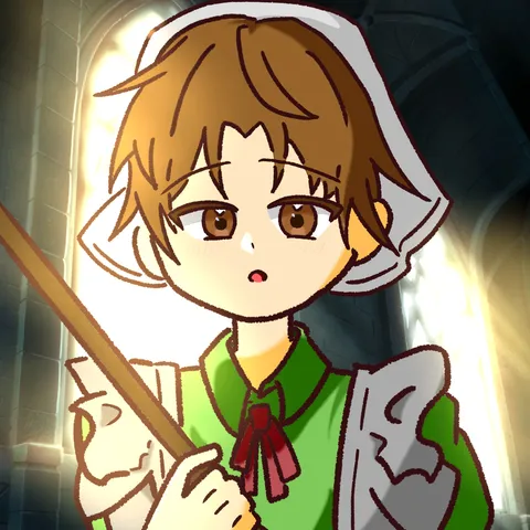 光差す聖堂と見習いの少女