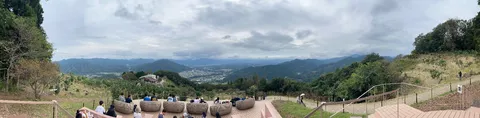 山並みと風景の距離感
