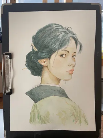 静けさをまとう水彩画
