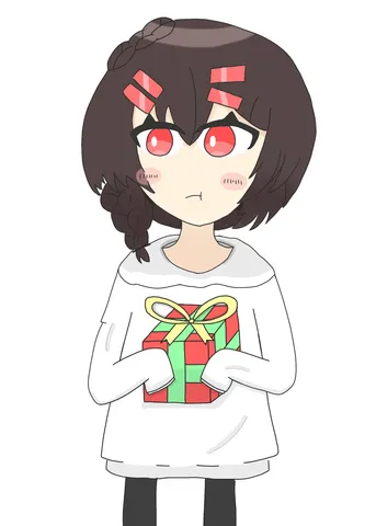 プレゼントとおすまし顔