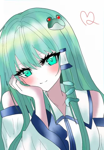 水辺の風を纏う青髪