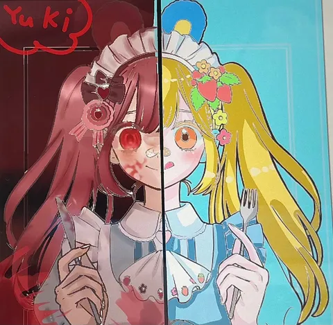 二面の世界を映す午後