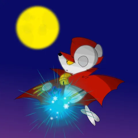 月夜の魔法使いマウス