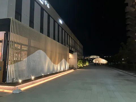 夜の格子と光の波