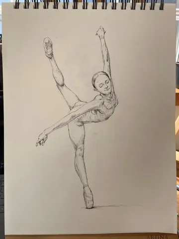宙を切る踊りの軌跡
