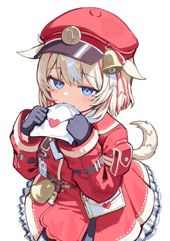 紅い帽子と心のハート