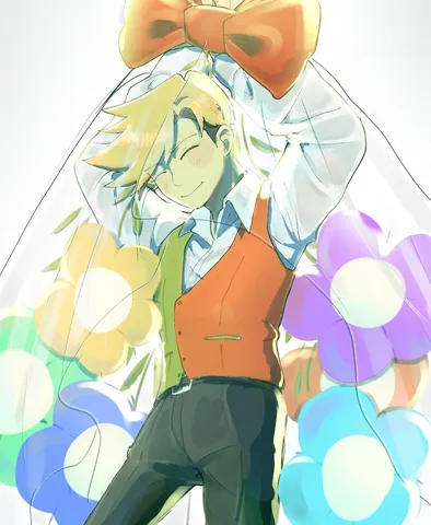笑顔と花のハッピーシャワー