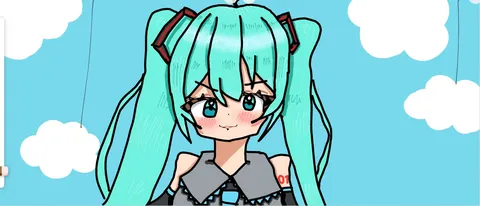 青空とツインテの静かな瞬間