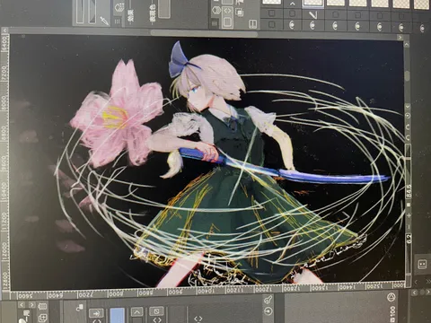 花と光の魔法陣