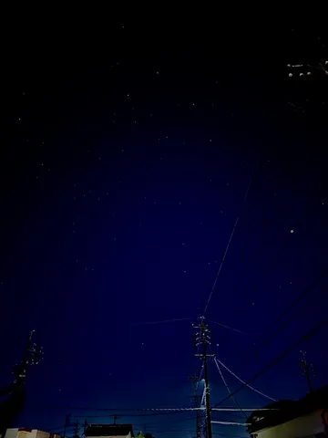星降る夜の電線