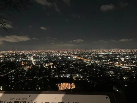 夜景に吸い込まれる街