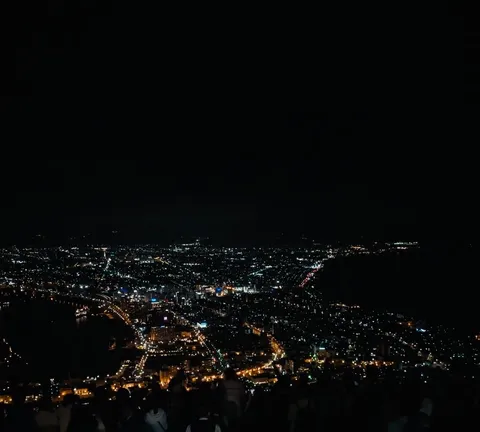 星降る夜景に心奪われる