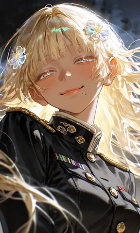 軍服に隠された眩しい笑顔