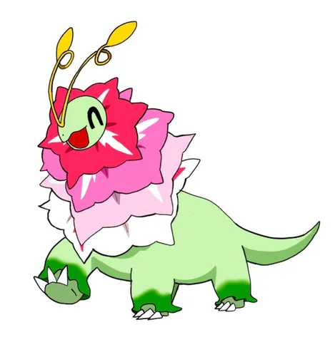 お花畑の不思議な生き物
