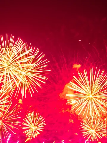 夜空に咲く、炎の華