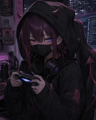 悪魔っ子ゲーマーの夜