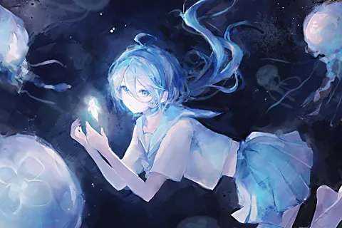 深海の光を宿す少女