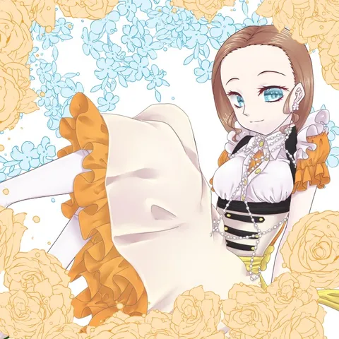 花と光に浮かぶ世界