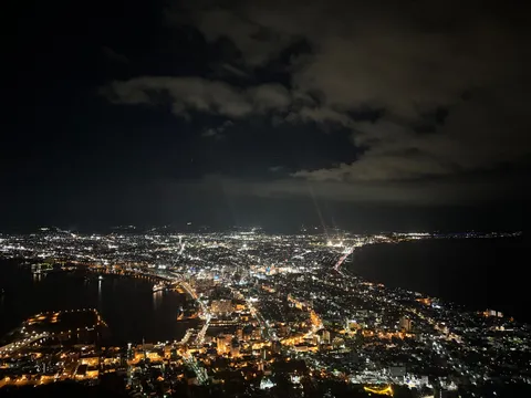 夜の帳、光の絨毯