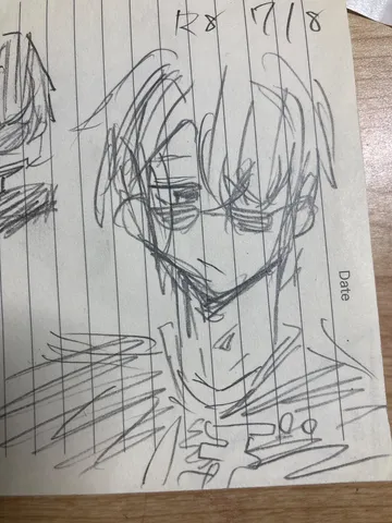 落書き帳のメモ書き風イラスト