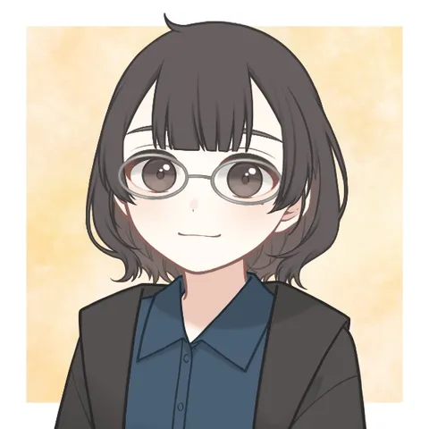 メガネ越しの優しい眼差し
