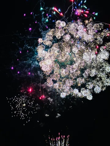 夜空に咲く光の花束