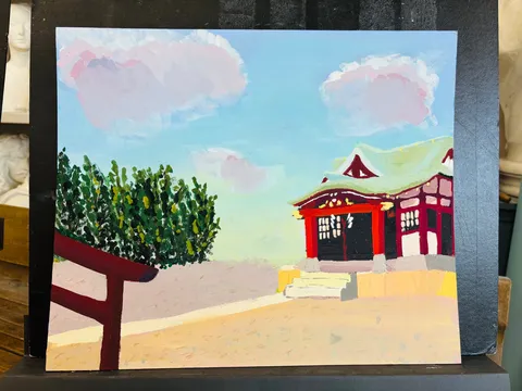 初夏の寺社仏閣風景
