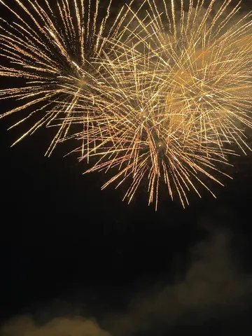 夜空に咲く黄金の華