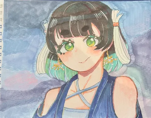 淡い色合いの透明感ある瞳