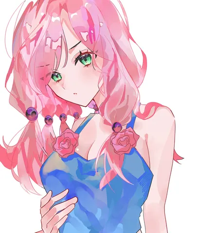 夢見るようなピンクヘアー