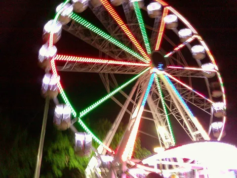 煌めく夜の観覧車