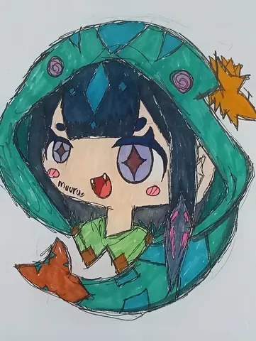 緑のフードが可愛い！ヘビモチーフのキャラクター
