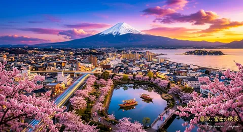 息をのむ富士と桜の絶景