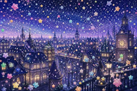 星降る夜の幻想都市