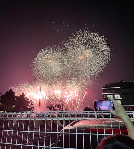 夜空を彩る花火の響き