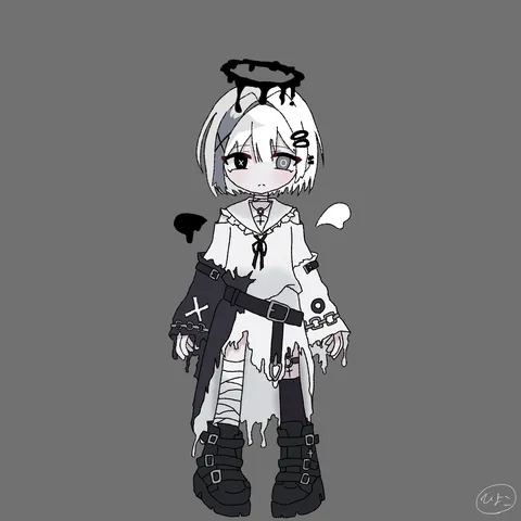 白と黒の天使