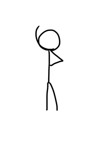 無邪気な落書き風人物
