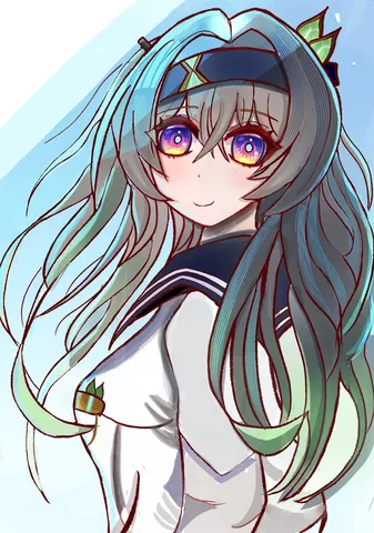 光を抱く流れ髪