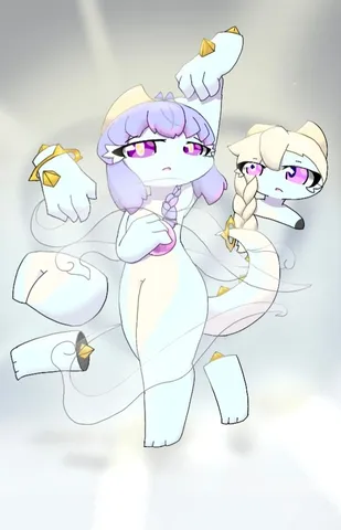 光を纏う氷の妖精たち