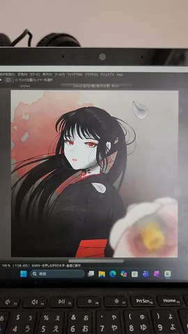 深紅に染まる瞳の少女