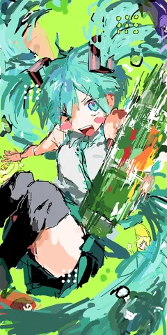 緑の世界で放つエネルギッシュな輝き
